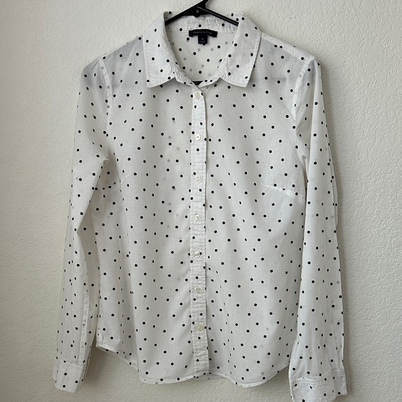 Women’s Tommy Hilfiger Button Down Polka Dot Shirt - Picture 1 of 3